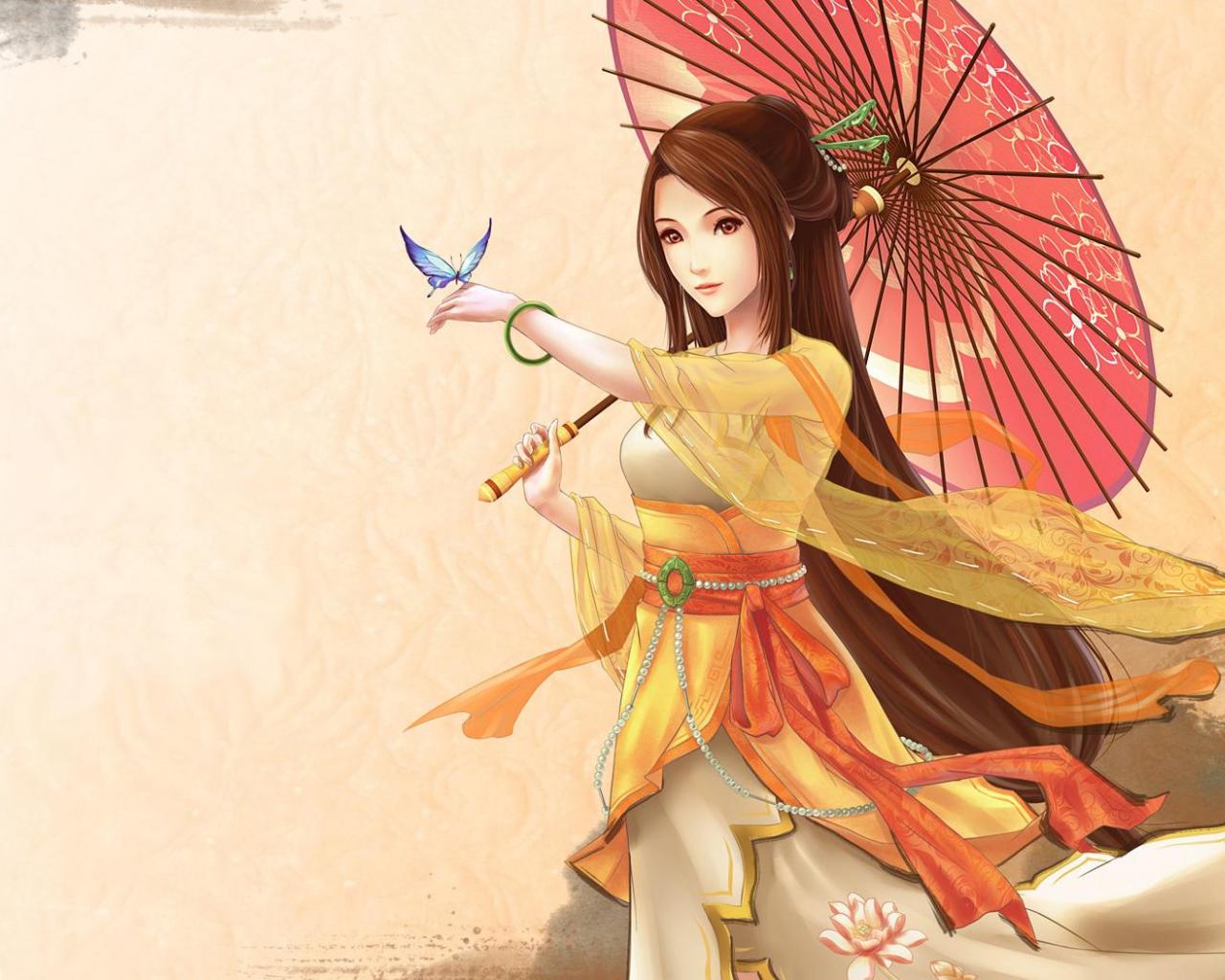 Japanese Women Wallpaper 1280x1024 Only