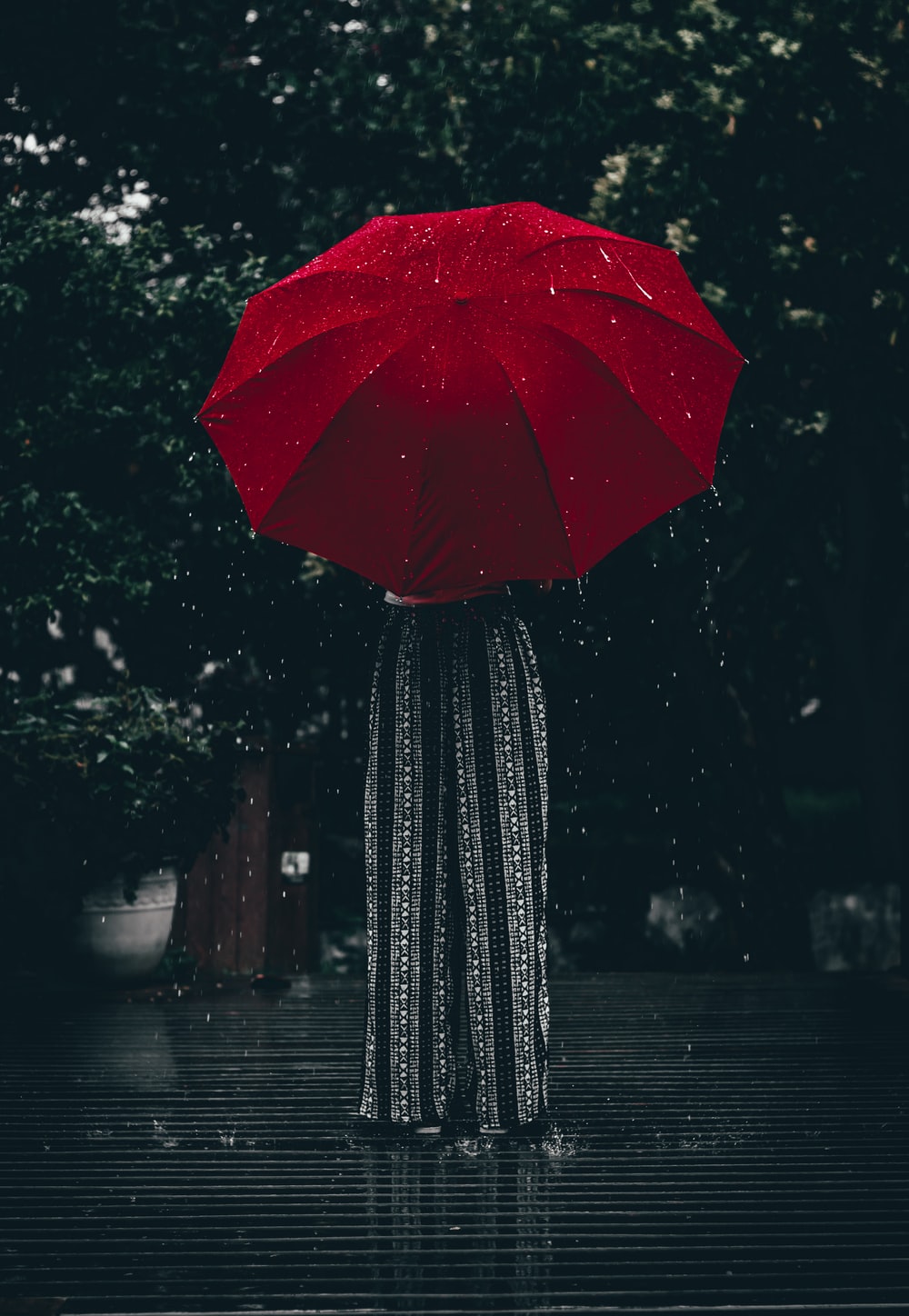 Rain And Umbrella Picture. Download Free Image