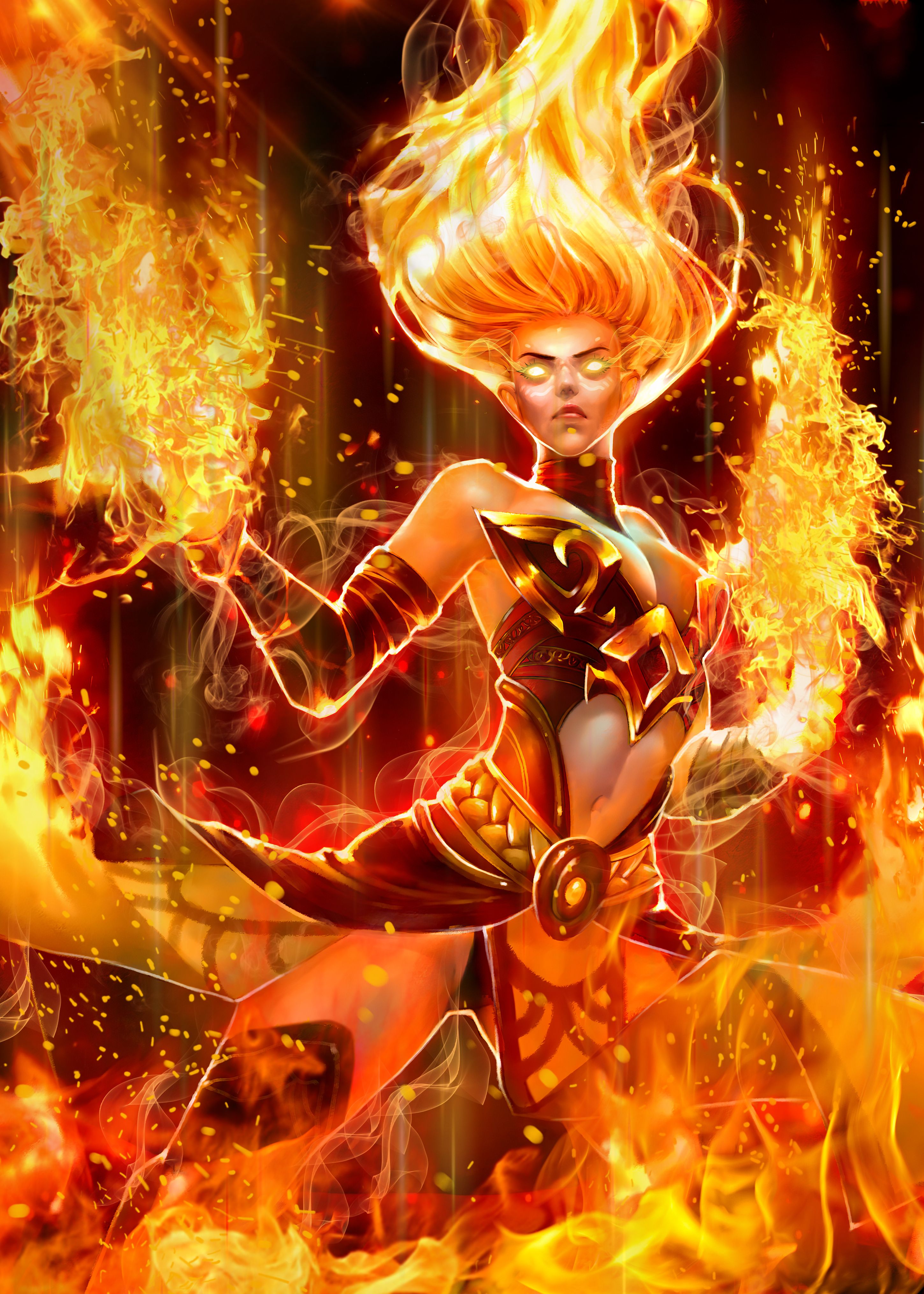 Pictures DOTA 2 Lina Warriors Fantasy vdeo game