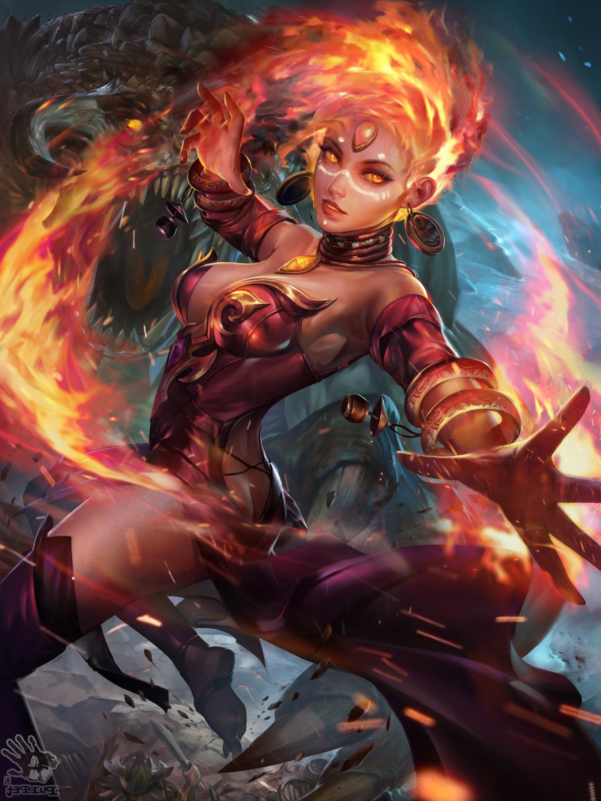 Lina, Dota 2, Video Games, Lina (Dota 2) Wallpaper HD / Desktop and Mobile Background
