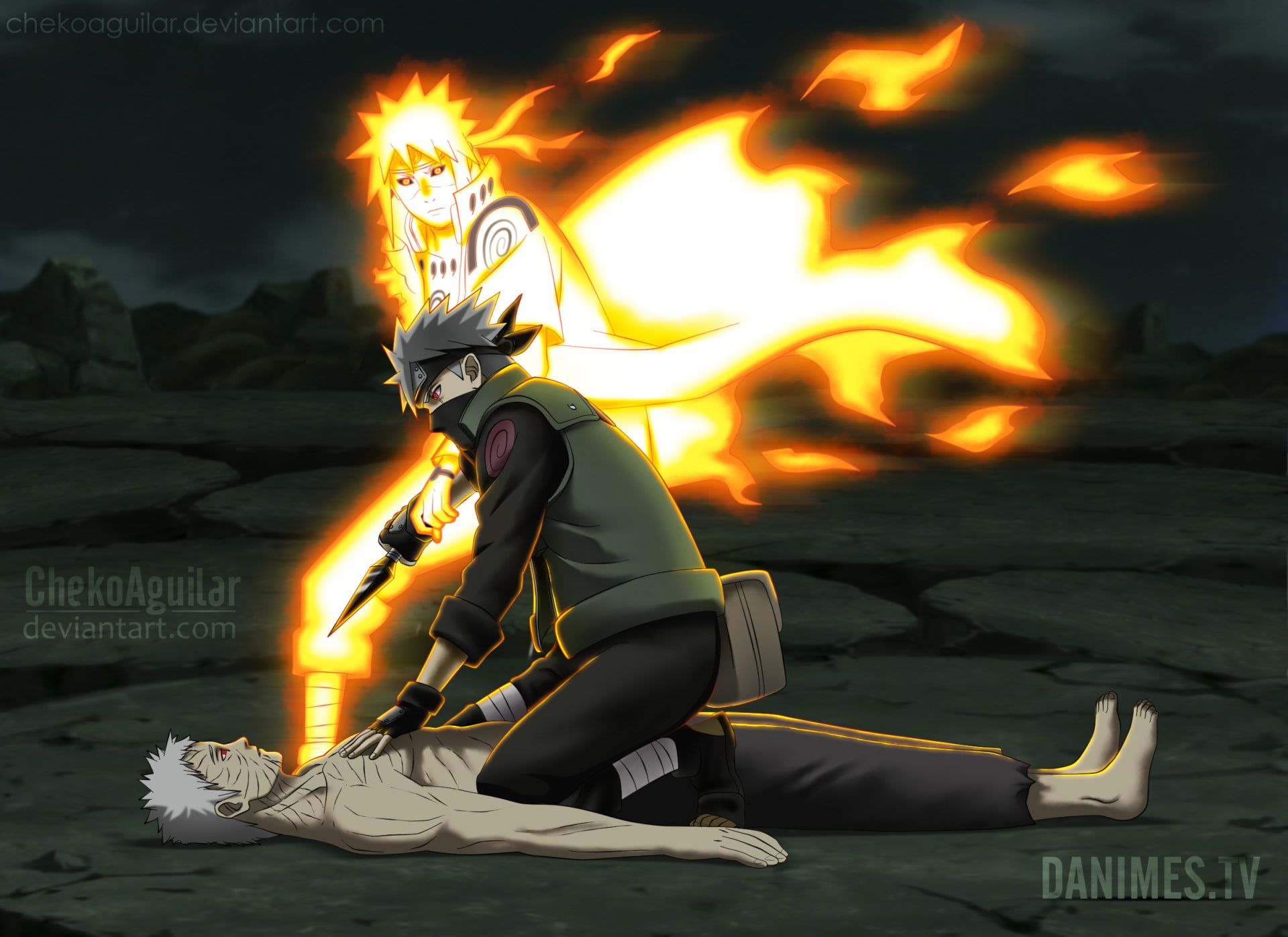 Anime #Naruto Kakashi Hatake Minato Namikaze Obito Uchiha P #wallpaper #hdwallpaper #desktop. Naruto, Kakashi, Minato