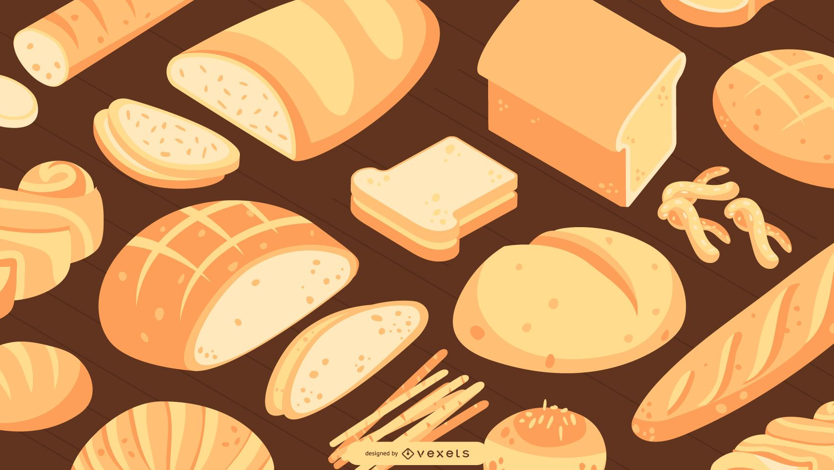 Cartoon Bread Wallpaper Free Cartoon Bread Background