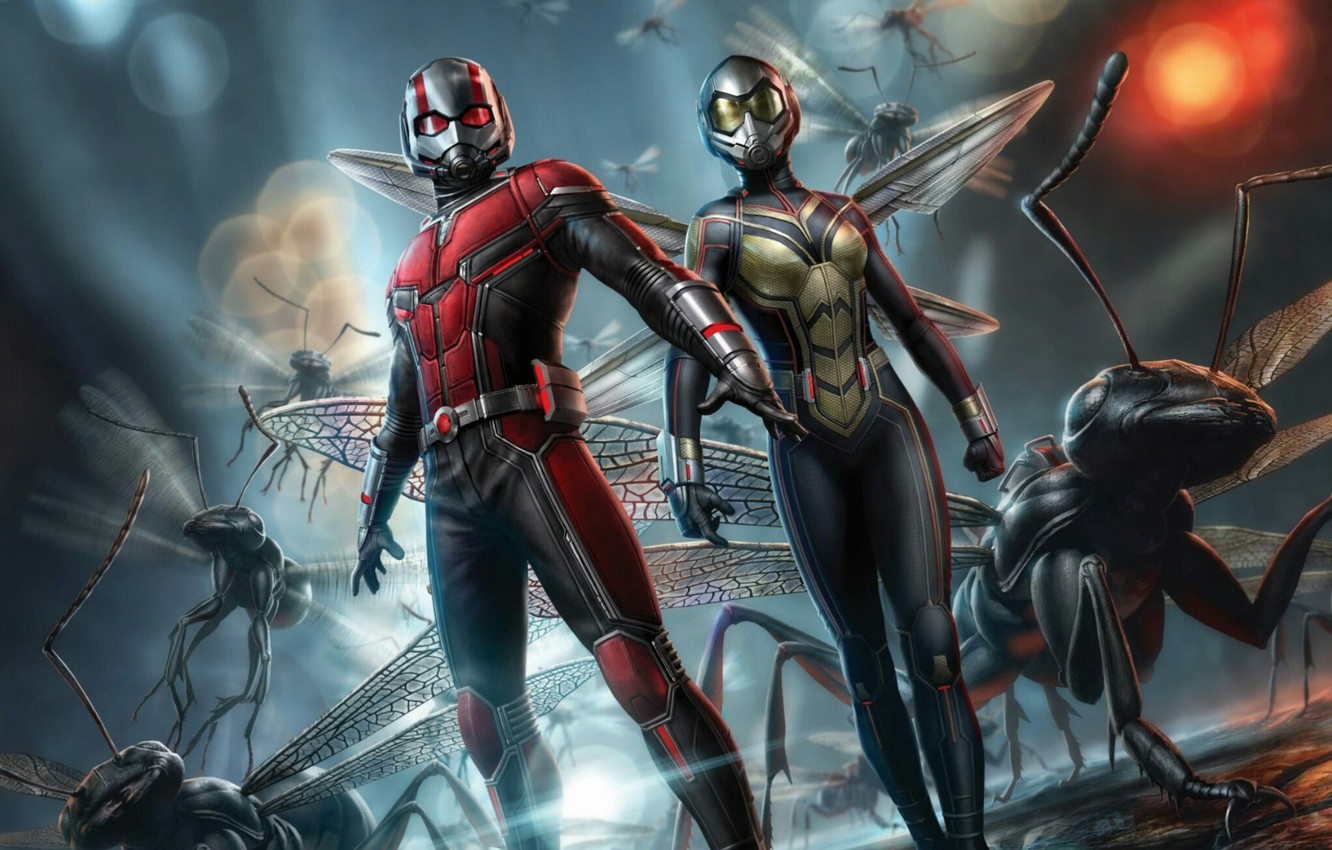 Wallpaper Ant, Marvel, Ant Man, Ant Man And The Wasp, Ant Man And Wasp, Promo, Promo Art Image For Desktop, Section фильмы