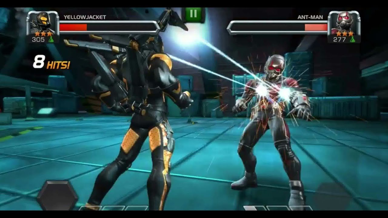 MARVEL: Contest Of Champions (iOS Android) ANT MAN And YELLOW JACKET SPECIAL MOVES And STATS