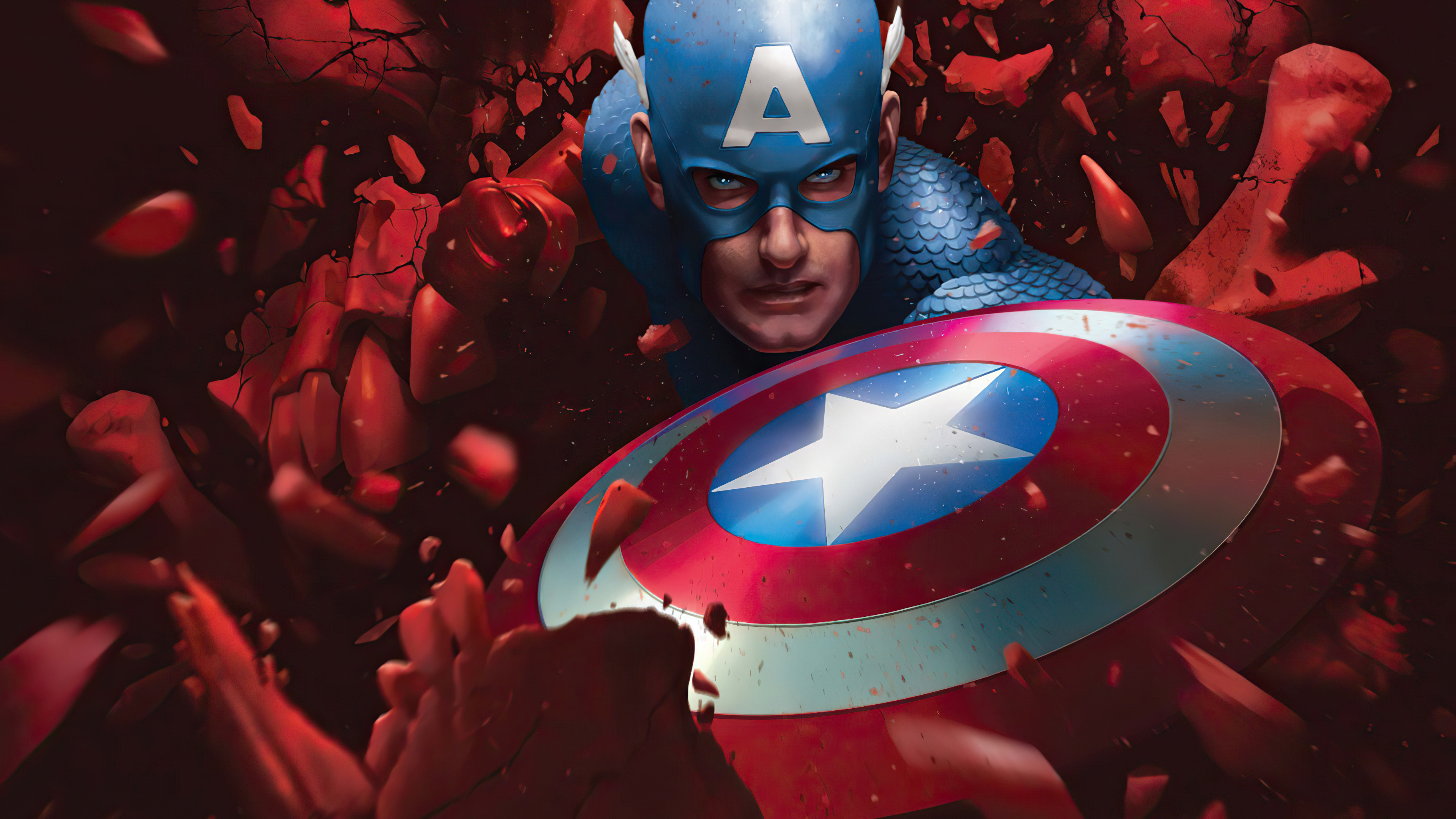 Captain America Vs Red Skull Laptop Full HD 1080P HD 4k Wallpaper, Image, Background, Photo and Picture