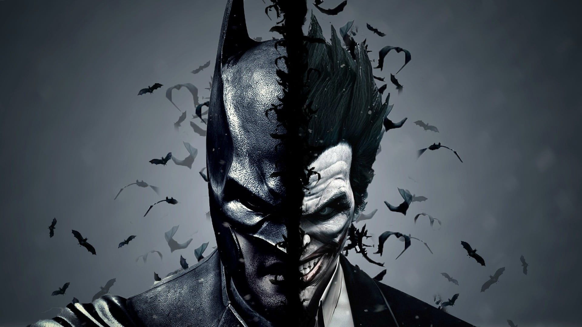 Batman and Joker illustration #Batman #Joker Batman: Arkham Origins P # wallpaper #hdwallpaper #deskt. Joker wallpaper, Batman wallpaper, HD batman wallpaper