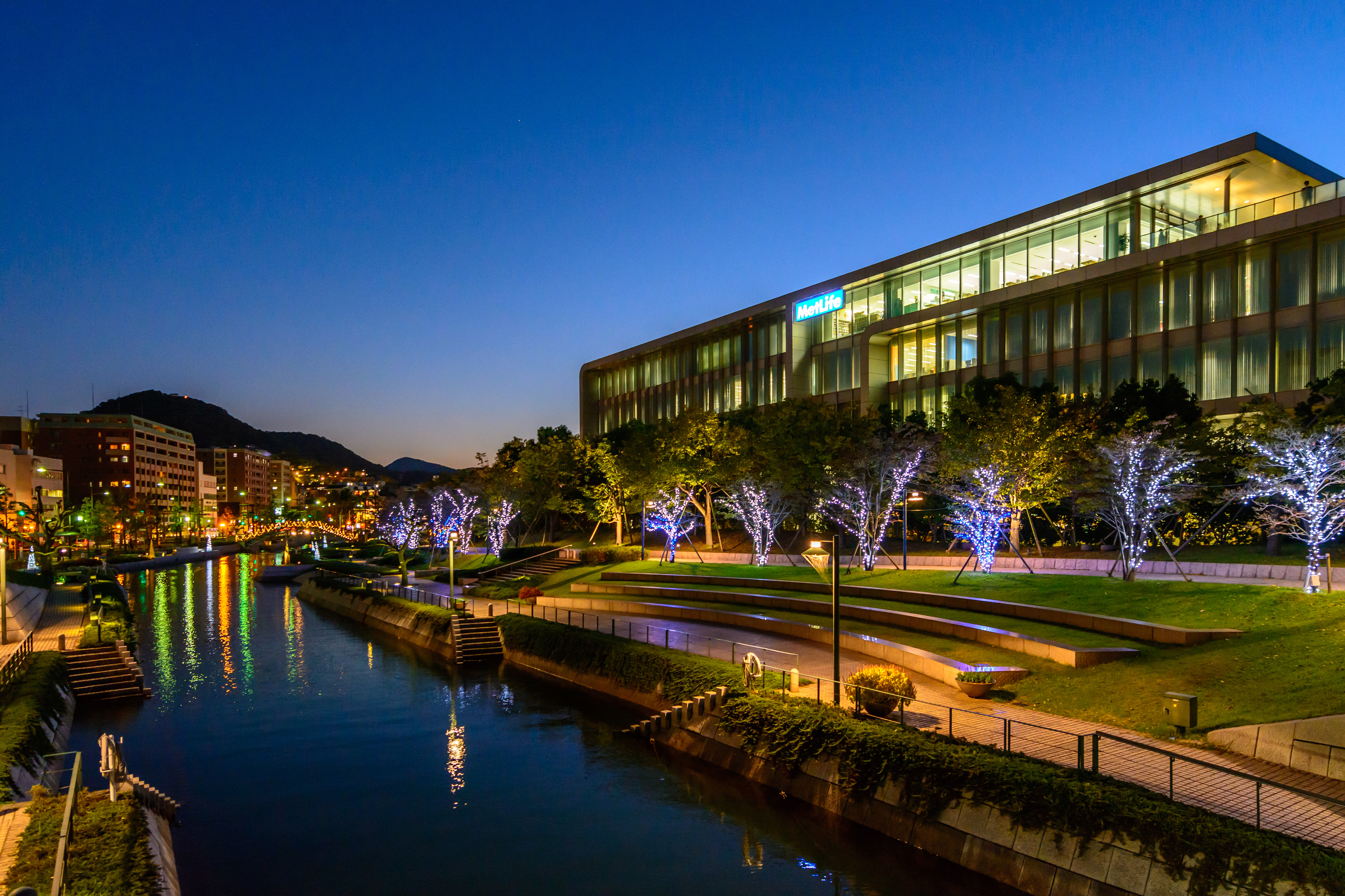 Wallpaper, light, night, view, illumination, nagasaki 4743x3162
