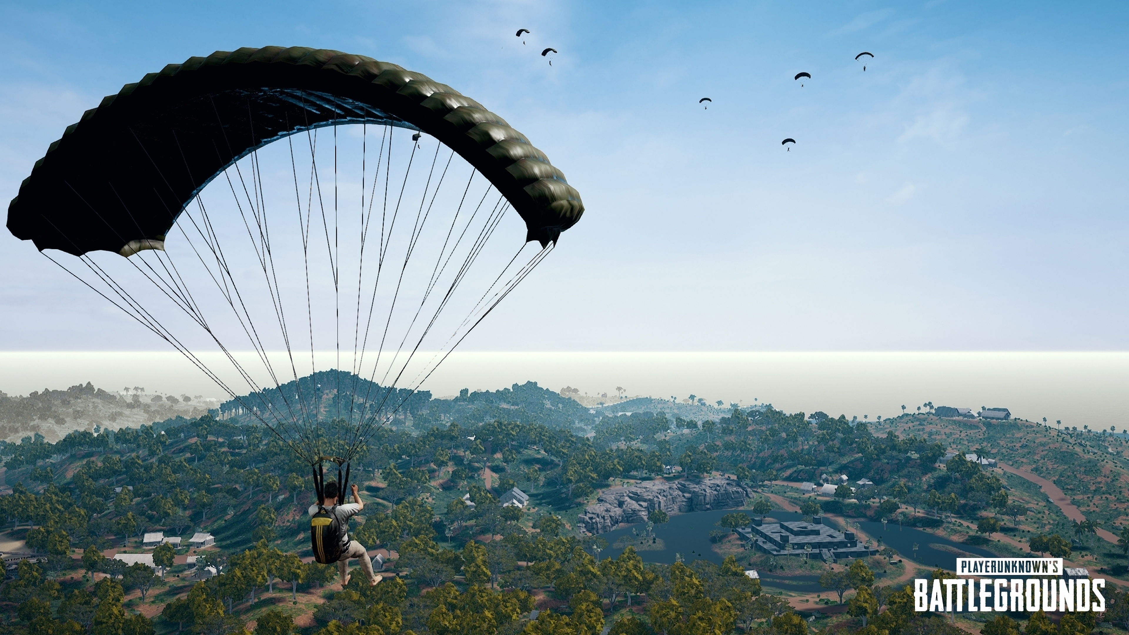 PUBG PlayerUnknown's Battlegrounds Parachute 4K