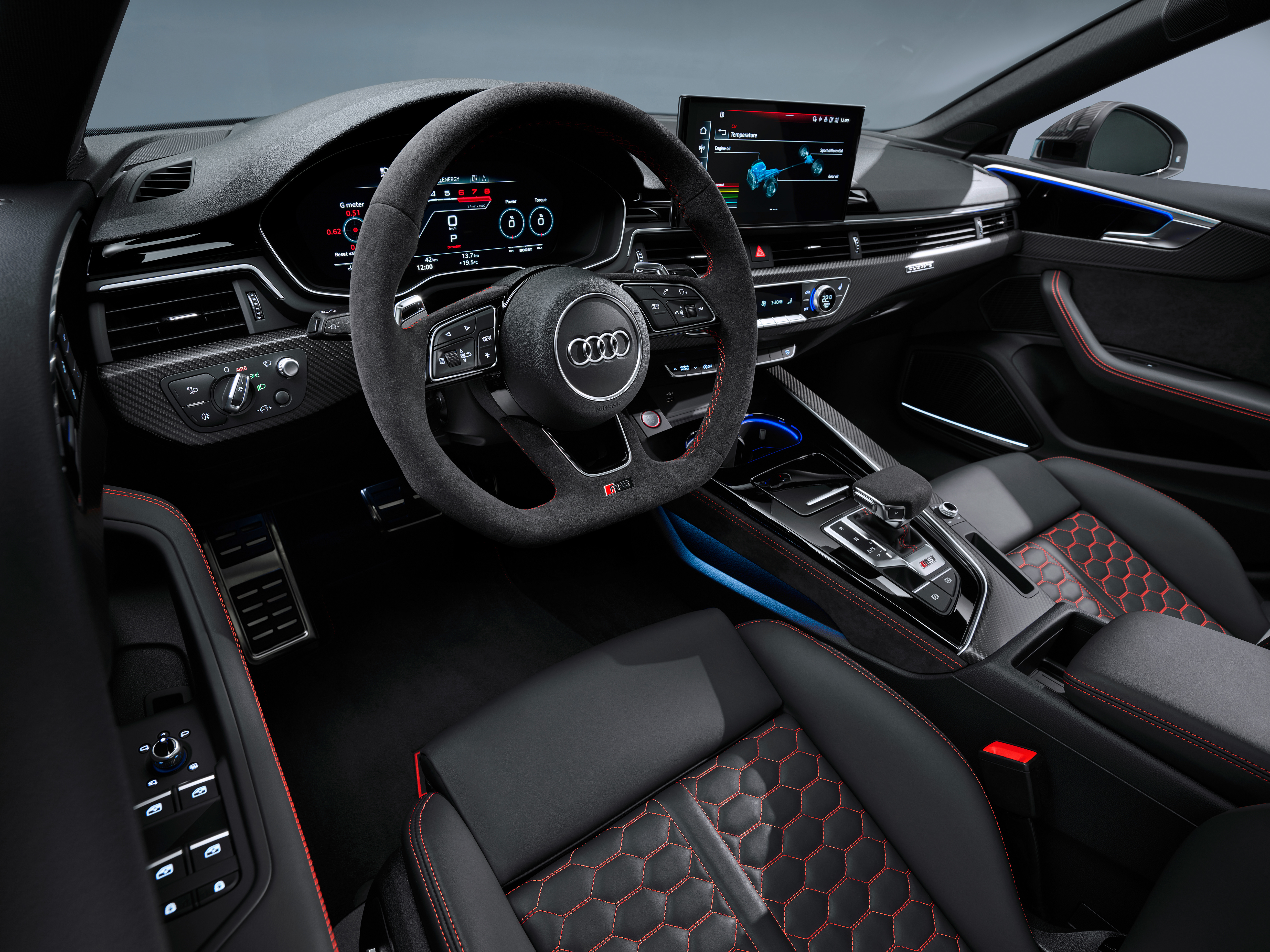 Wallpaper, Audi RS car interior 4961x3721