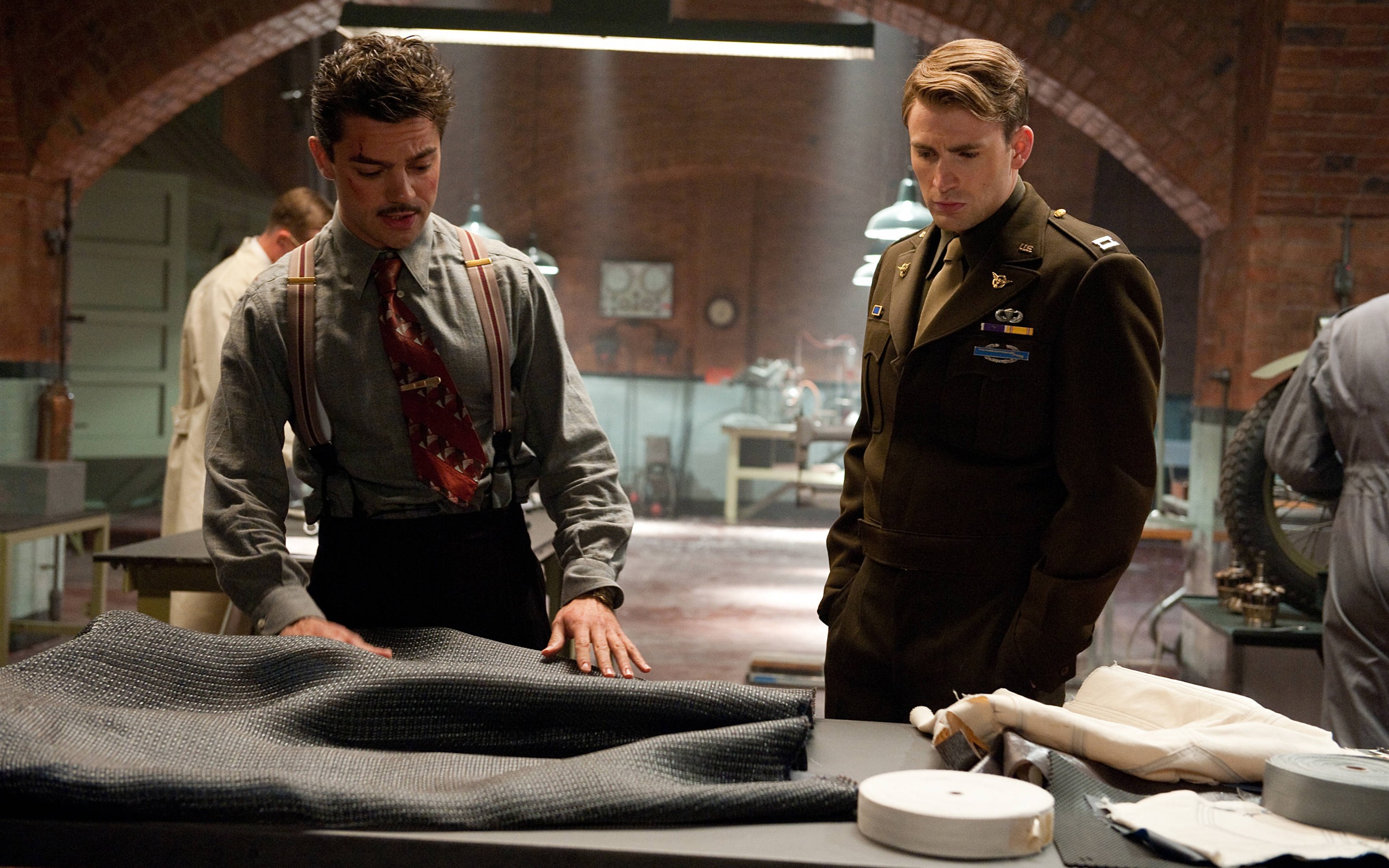 Steve Rogers And Howard Stark Captain America The First Avenger HD Movie Wallpaper