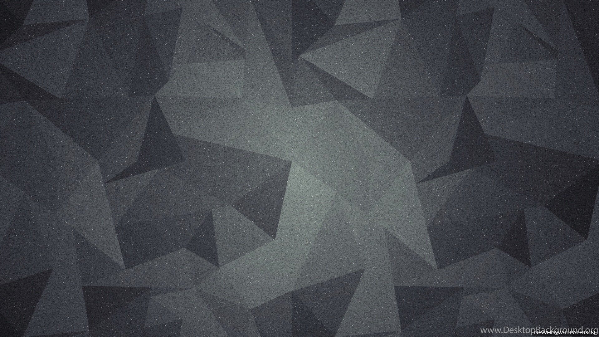 3D Geometric Abstract Shapes Dark Background. Desktop Background
