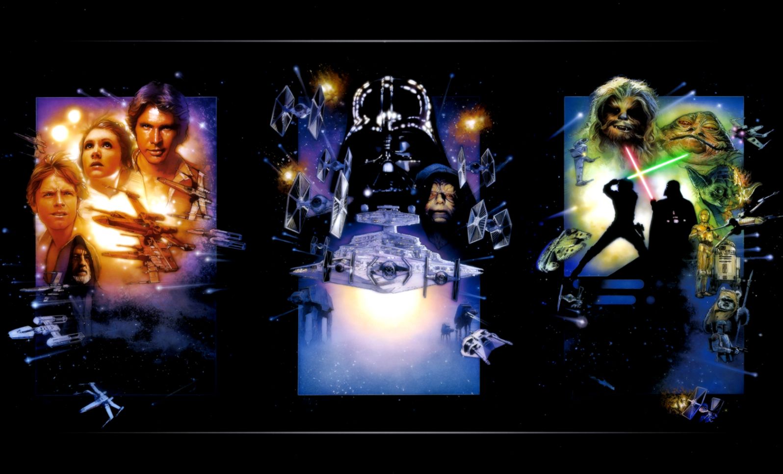 The Star Wars Trilogy Computer Wallpaper Desktop Background Wars Episode V The Empire Strikes Back Cover HD Wallpaper