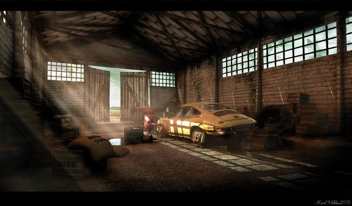 Inside the old barn. by KMiklas. Old barn, Barn finds, Car wallpaper