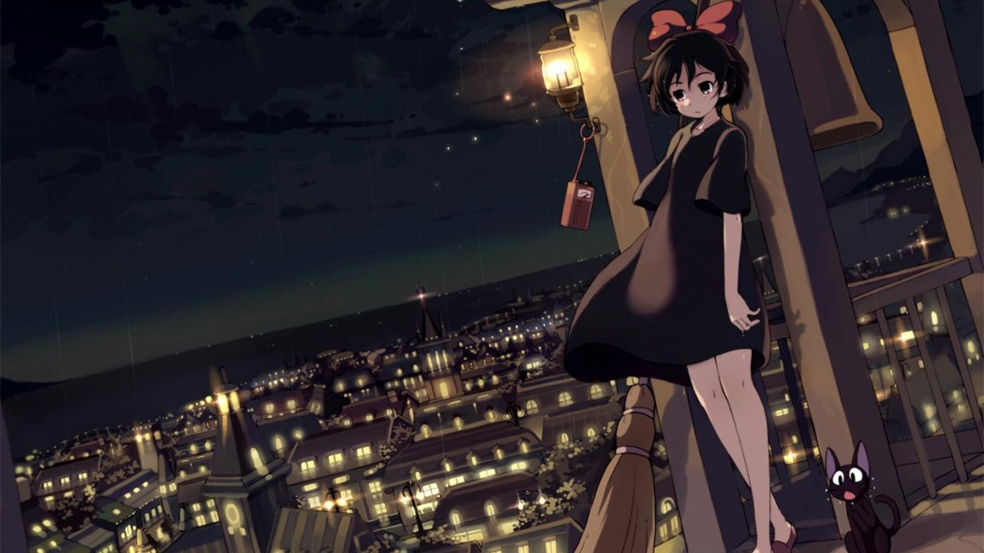 Studio Ghibli Kiki&Delivery Service Anime Girls Anime 1920x1080 UHD Wal...