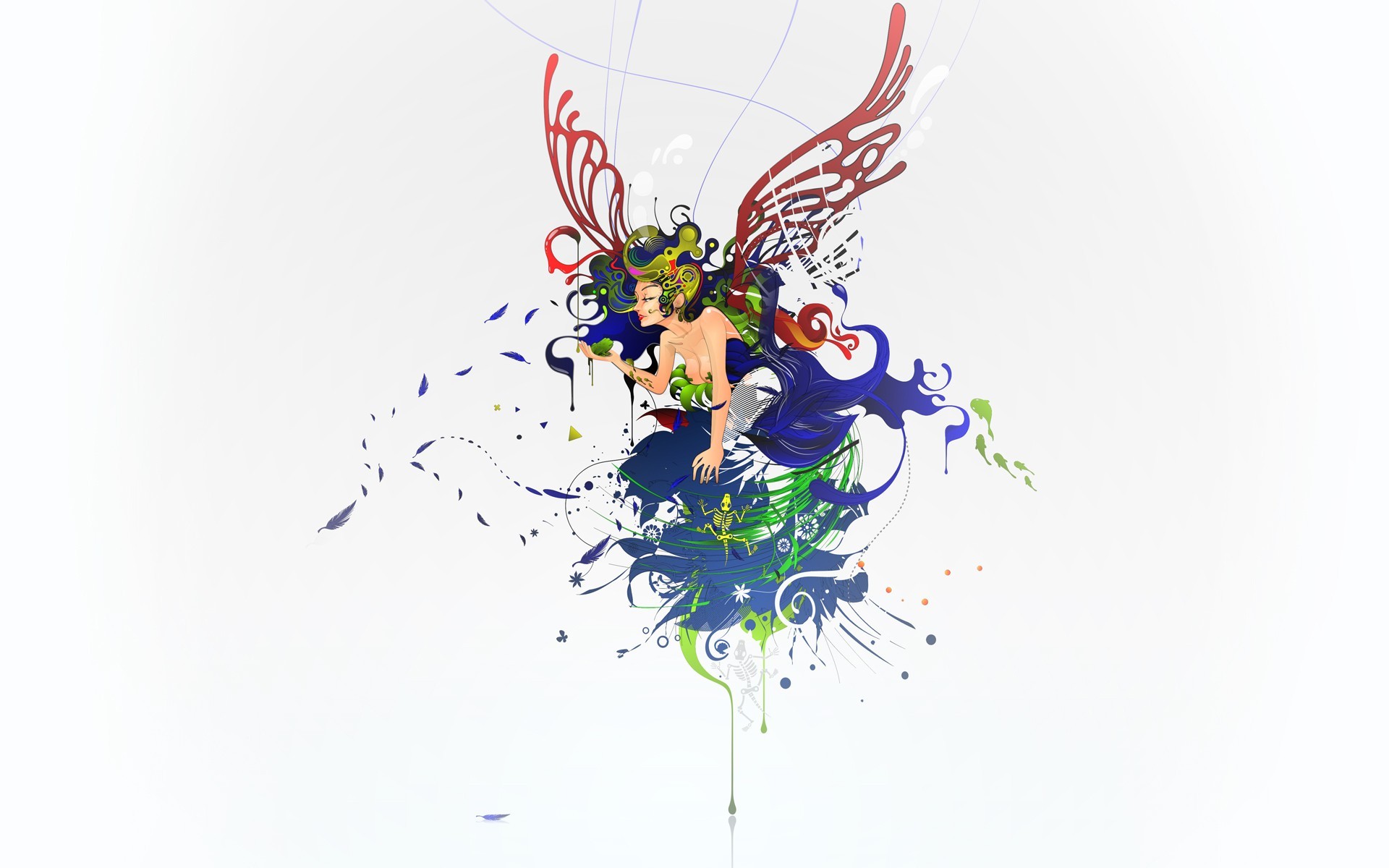 Wallpaper, illustration, digital art, women, graphic design, ART, graphics, computer wallpaper, fictional character, font, mythical creature 1920x1200