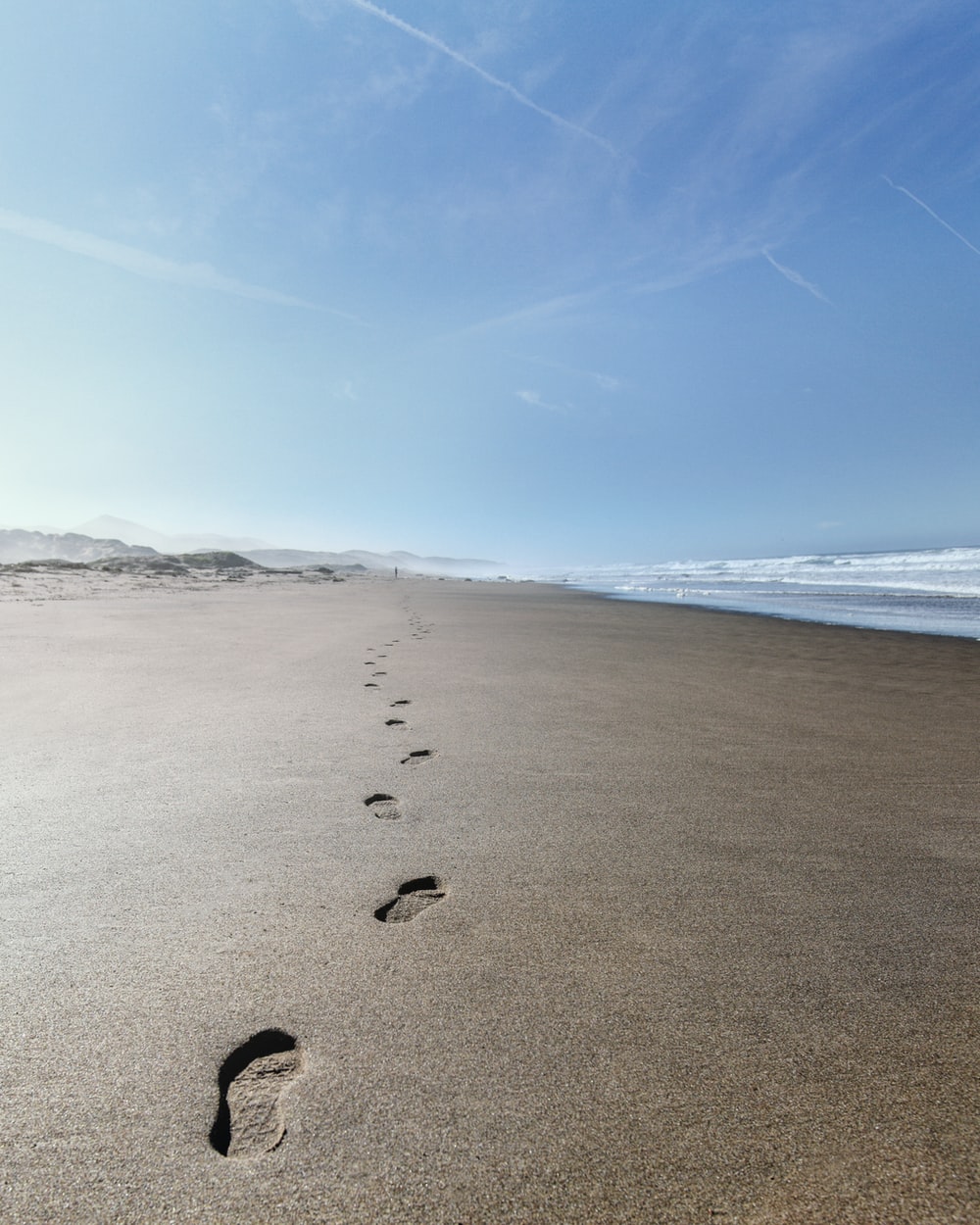 Footprints In The Sand Picture. Download Free Image