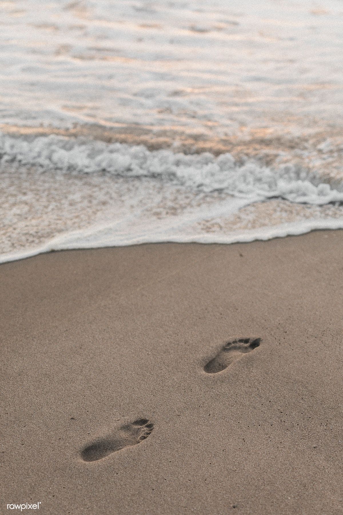 Download premium image of Footstep by the seashore in the summer 1080018. Footprint image, Sand footprint, Minimal photography