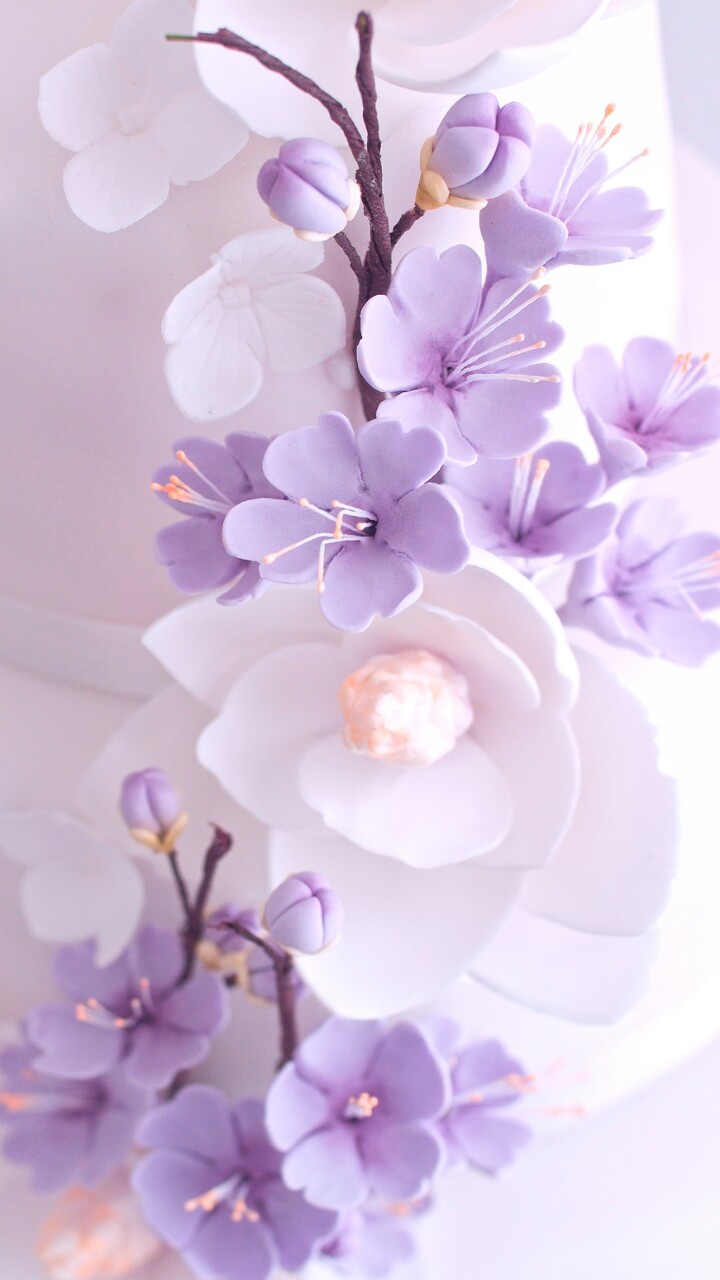 Purple flower wallpaper Vectors  Illustrations for Free Download  Freepik
