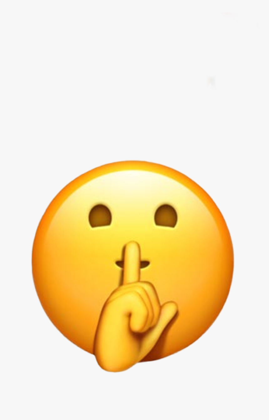 Transparent Shhh Clipart Quiet Shh Emoji, HD Png Download, Transparent Png Image