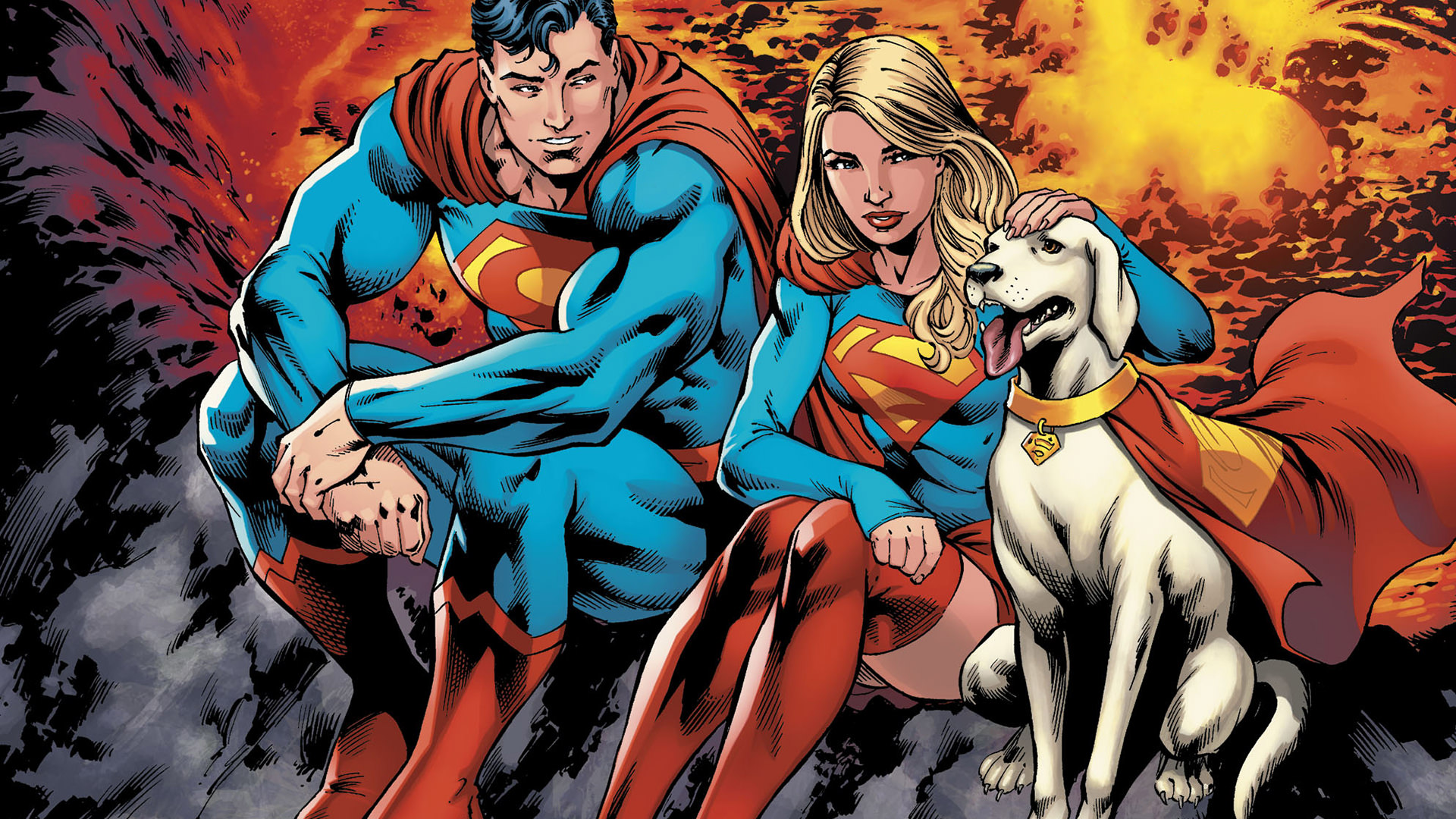 Superman and Supergirl HD Wallpaper
