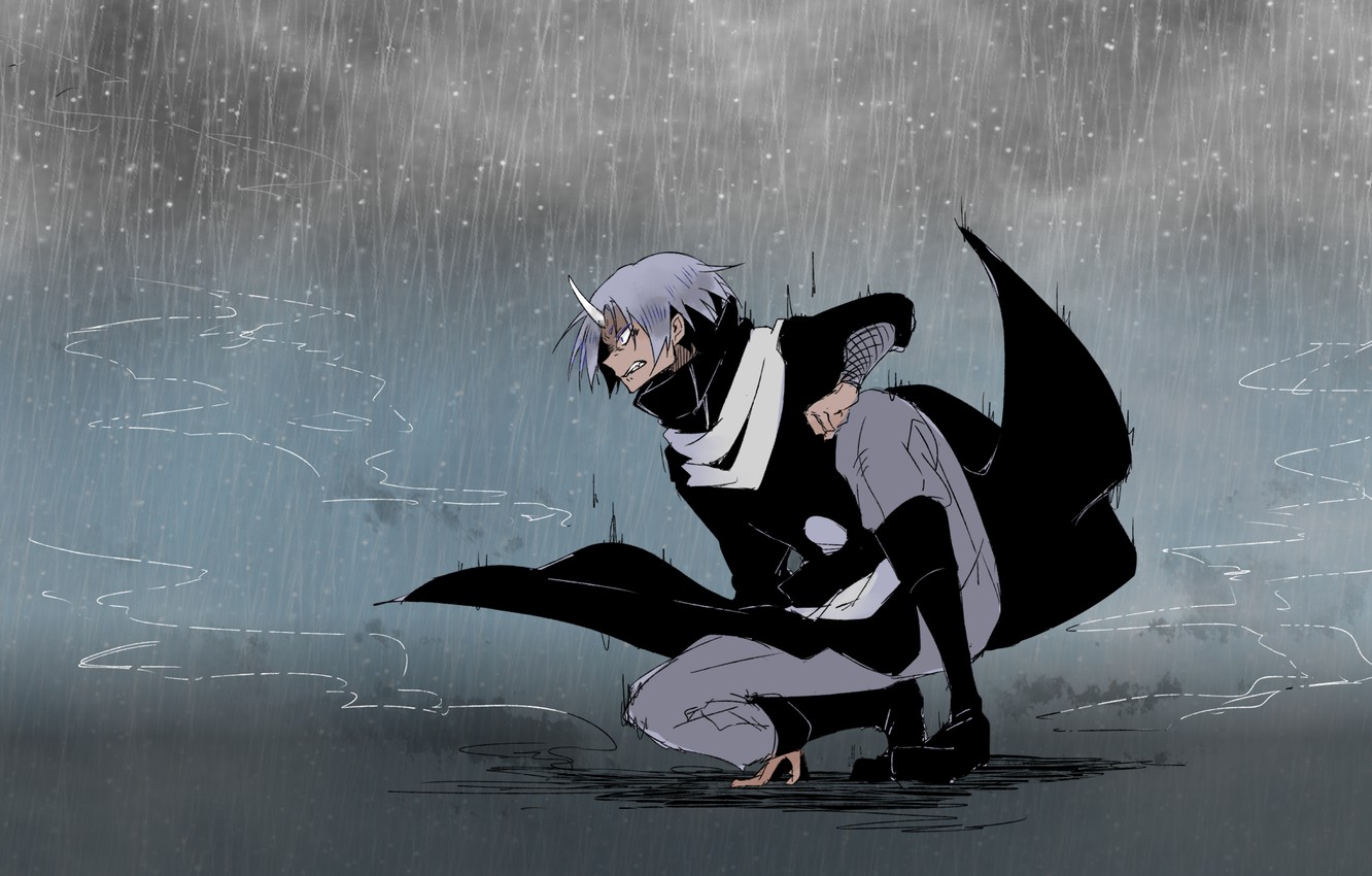 Wallpaper rain, the demon, guy, Diablo, That Time I Got Reincarnated as a Slime, Tensei Shitara Slime datta ken image for desktop, section сёнэн