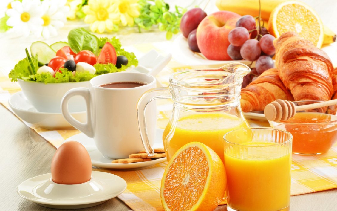 Download Wallpaper Healthy Breakfast In A Hot Summer Breakfast Image Free Download