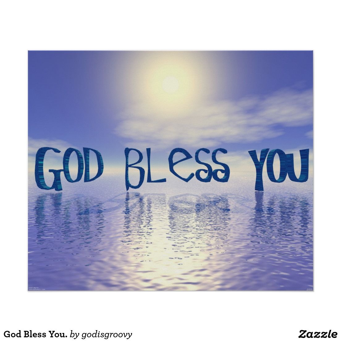 God Bless You. Poster. Zazzle.com. God bless you, God bless you quotes, Good night blessings