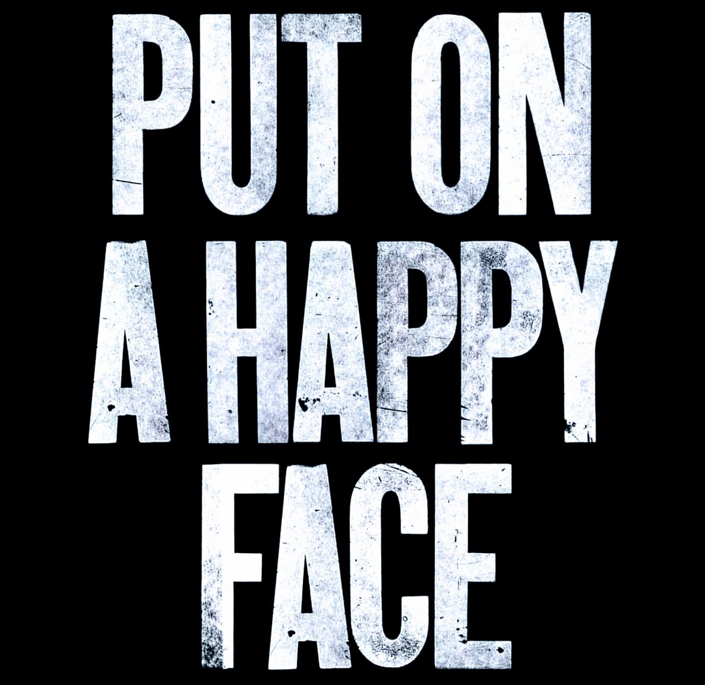 Put On A Happy Face, Joaquin Phoenix. Joker poster, Happy face quote, Joker quotes