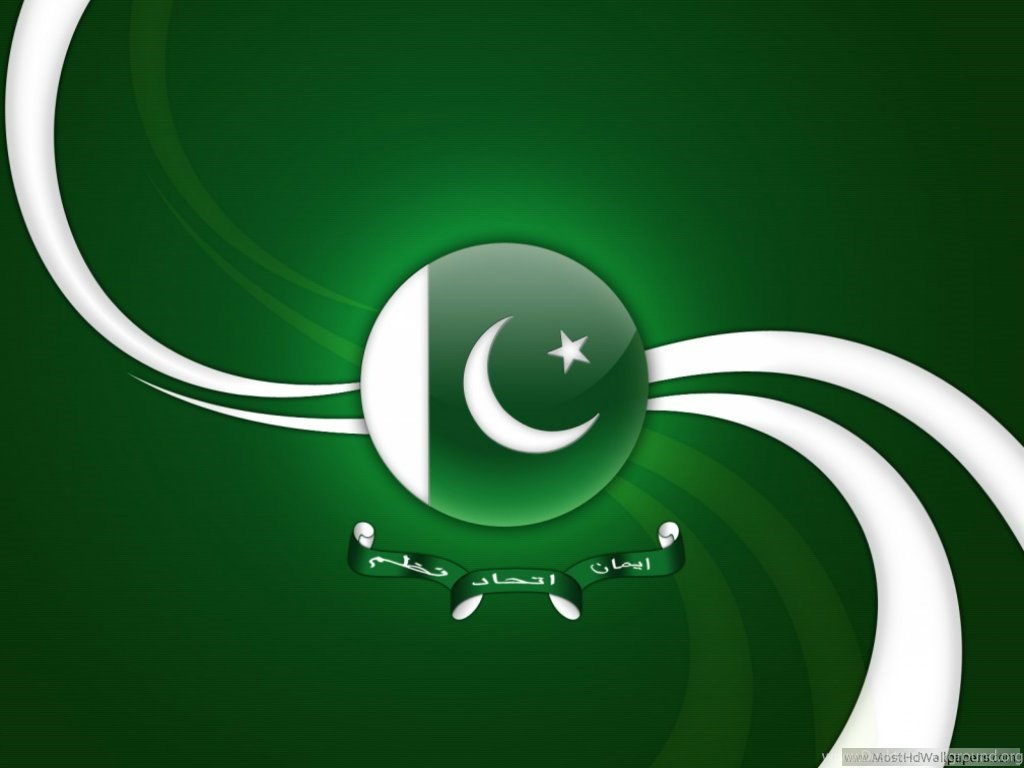 Beautiful Pakistani Flag Desktop Background