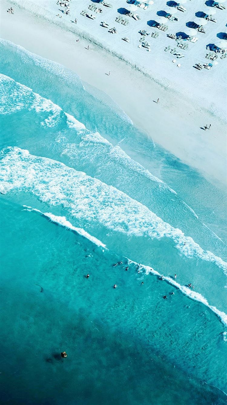 Vacation Ocean View Top Summer Green iPhone 8 Wallpaper Free Download