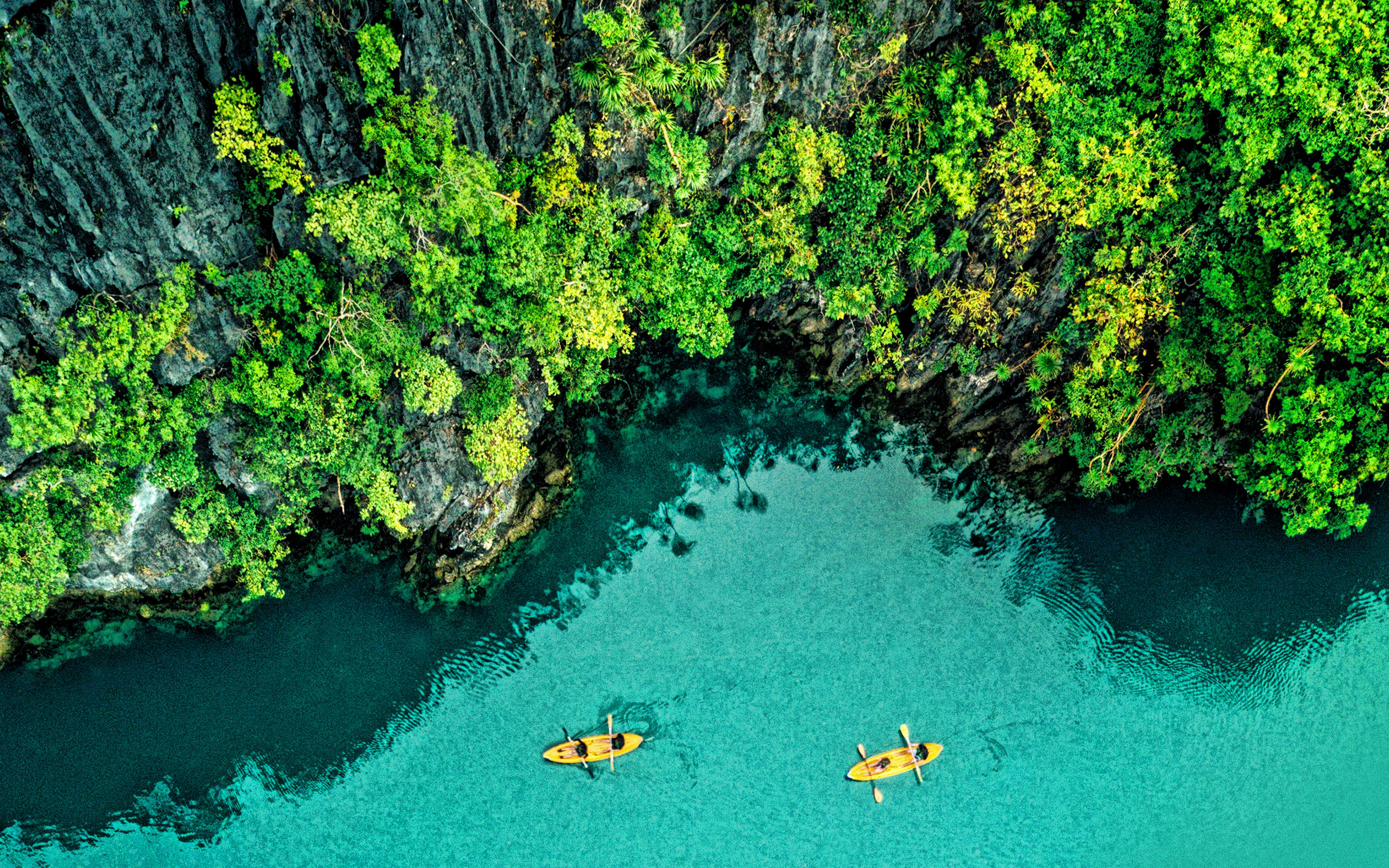 Download wallpaper tropical island, ocean, aerial view, top view, LG V35 ThinQ V35, LG stock wallpaper, summer for desktop with resolution 2560x1600. High Quality HD picture wallpaper