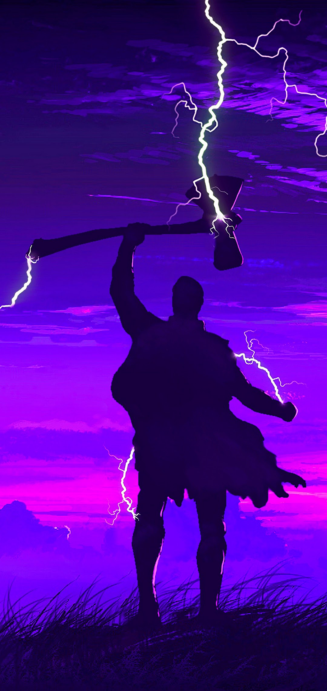Avengers: Endgame Thor Stormbreaker Minimalist 4K Wallpaper