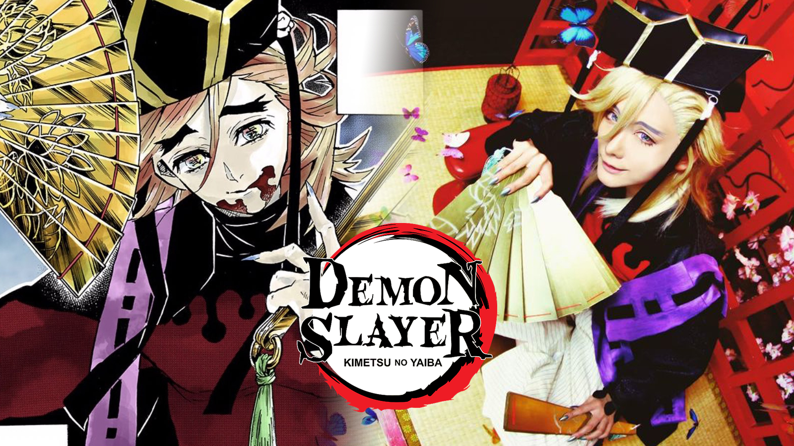 Demon Slayer cosplayer transforms into cunning demon Doma