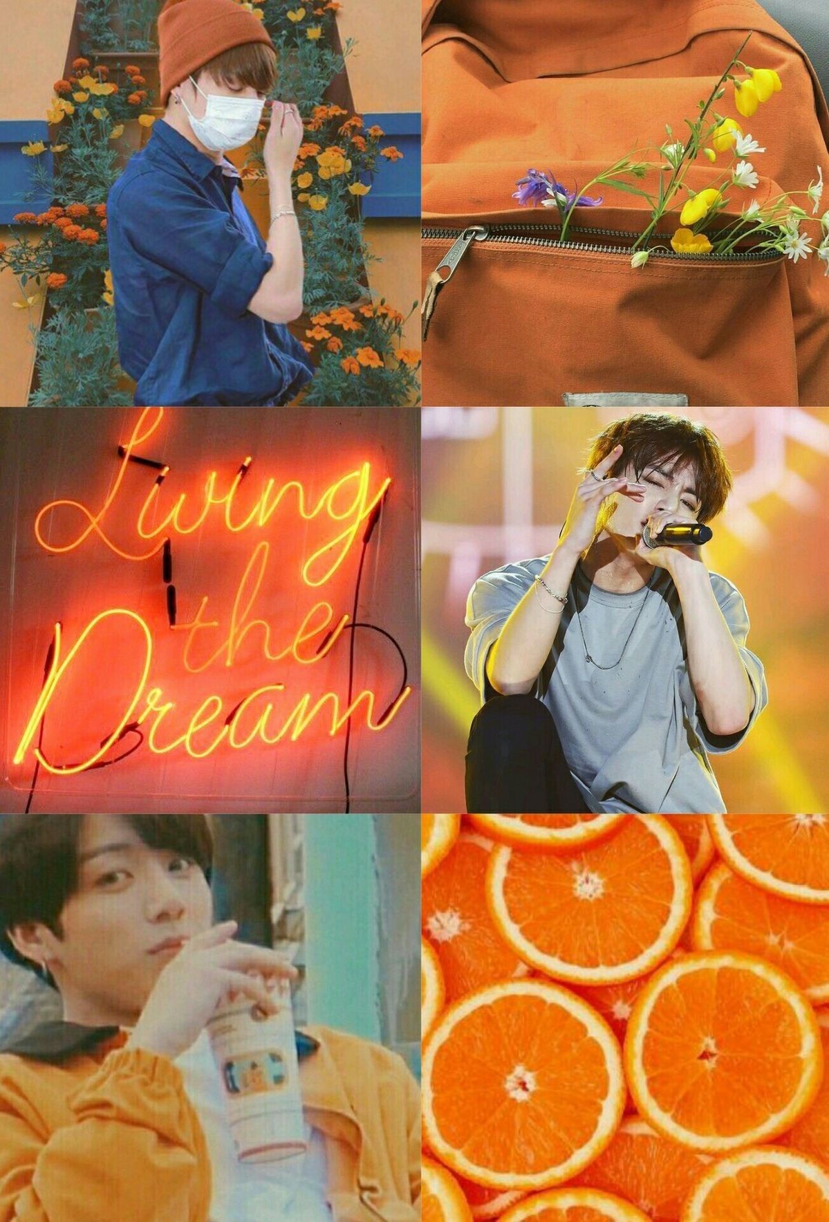 Orange aesthetic Jungkook bts. Kpop wallpaper, iPhone wallpaper green, Orange aesthetic