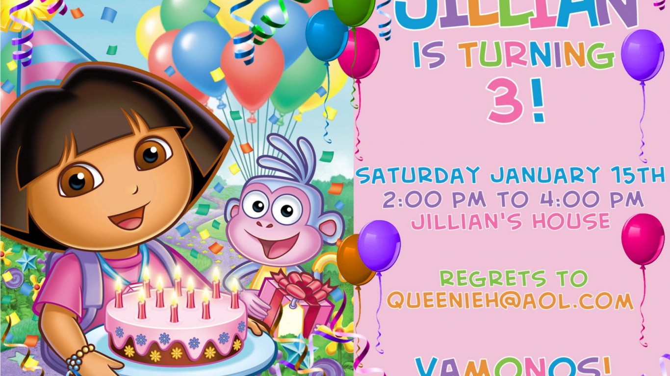 Baby birthday card Desktop wallpaper 1366x768