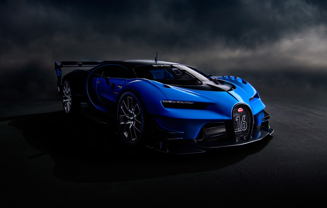 Wallpaper background, art, the concept car, hypercar, Bugatti Vision Gran Turismo image for desktop, section bugatti