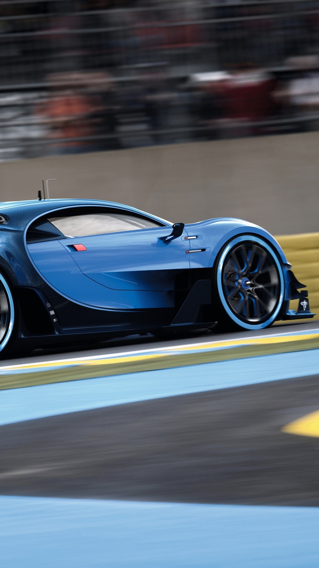 Wallpaper Bugatti Vision Gran Turismo, blue supercar speed 3840x2160 UHD 4K Picture, Image