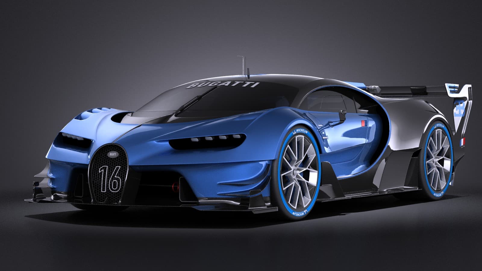 Bugatti Vision Gran Turismo Concept 2015 vray 3D Model