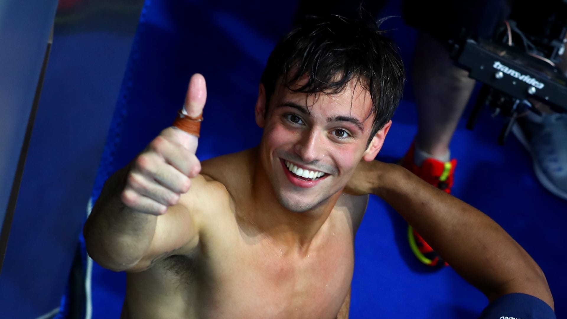 Tom Daley diving star who can barely swim