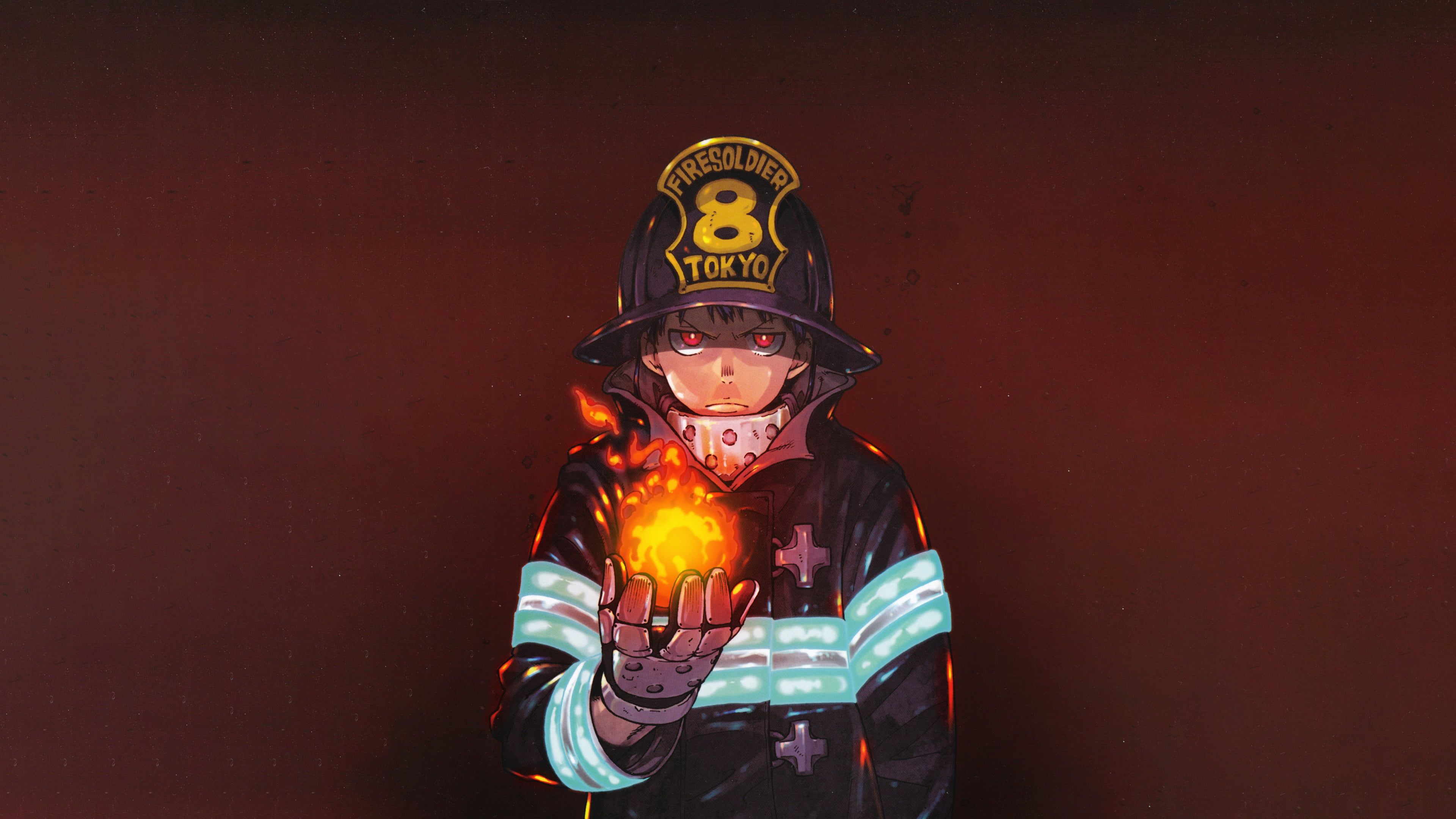 Anime Fire Force Enen No Shouboutai K #wallpaper #hdwallpaper #desktop. Anime hd, Shinra kusakabe, Evil anime