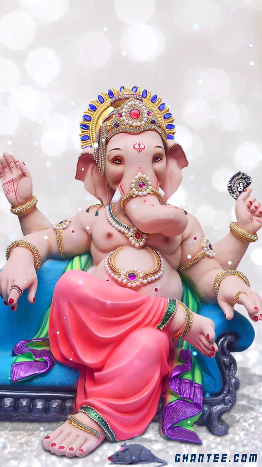 ganesh HD wallpaper for iphone. full HD. Ghantee. Ganesh photo, Ganpati bappa photo, HD wallpaper iphone