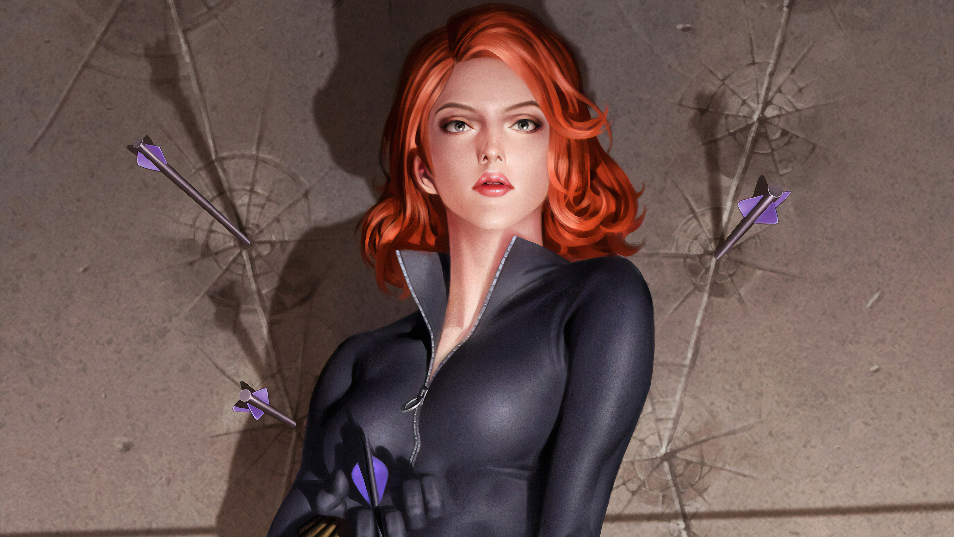 Wallpaper 4k Black Widow Closeup Art 4k Wallpaper