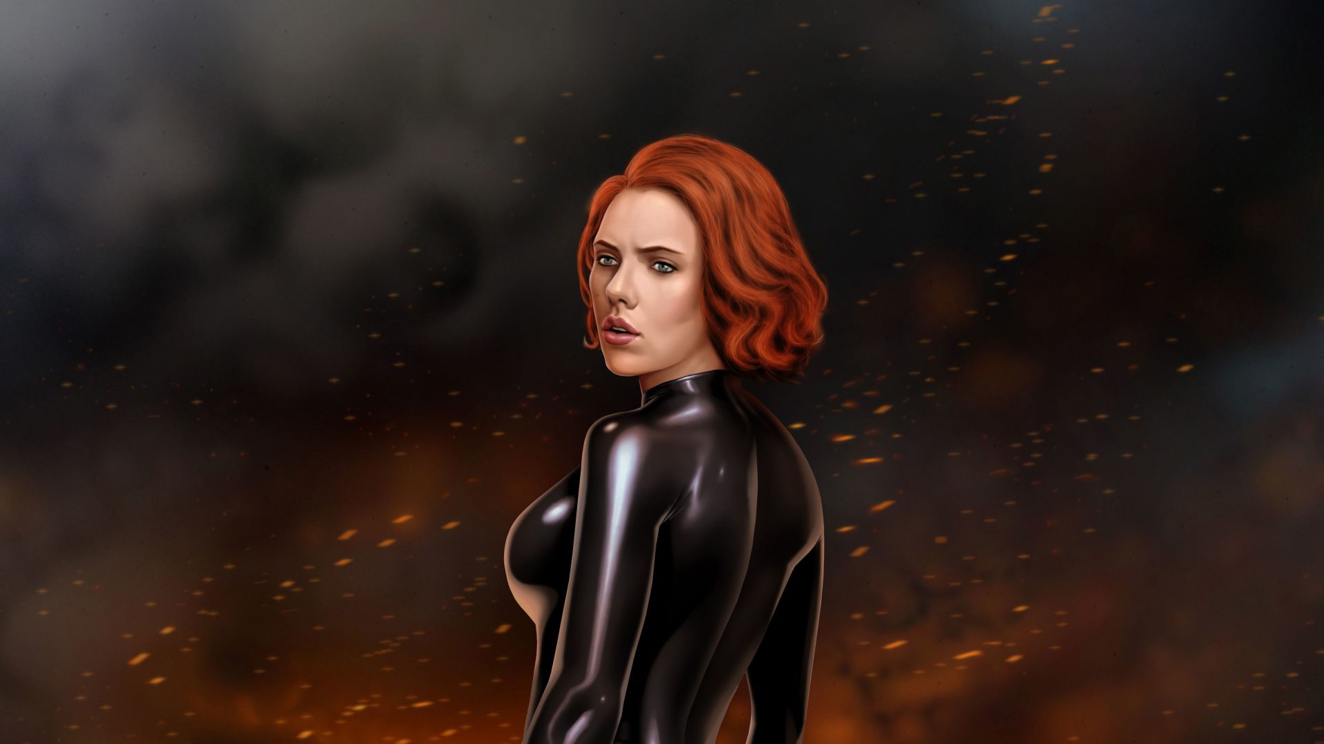 Desktop wallpaper black widow, redhead, avengers, art, HD image, picture, background, a2c7e2