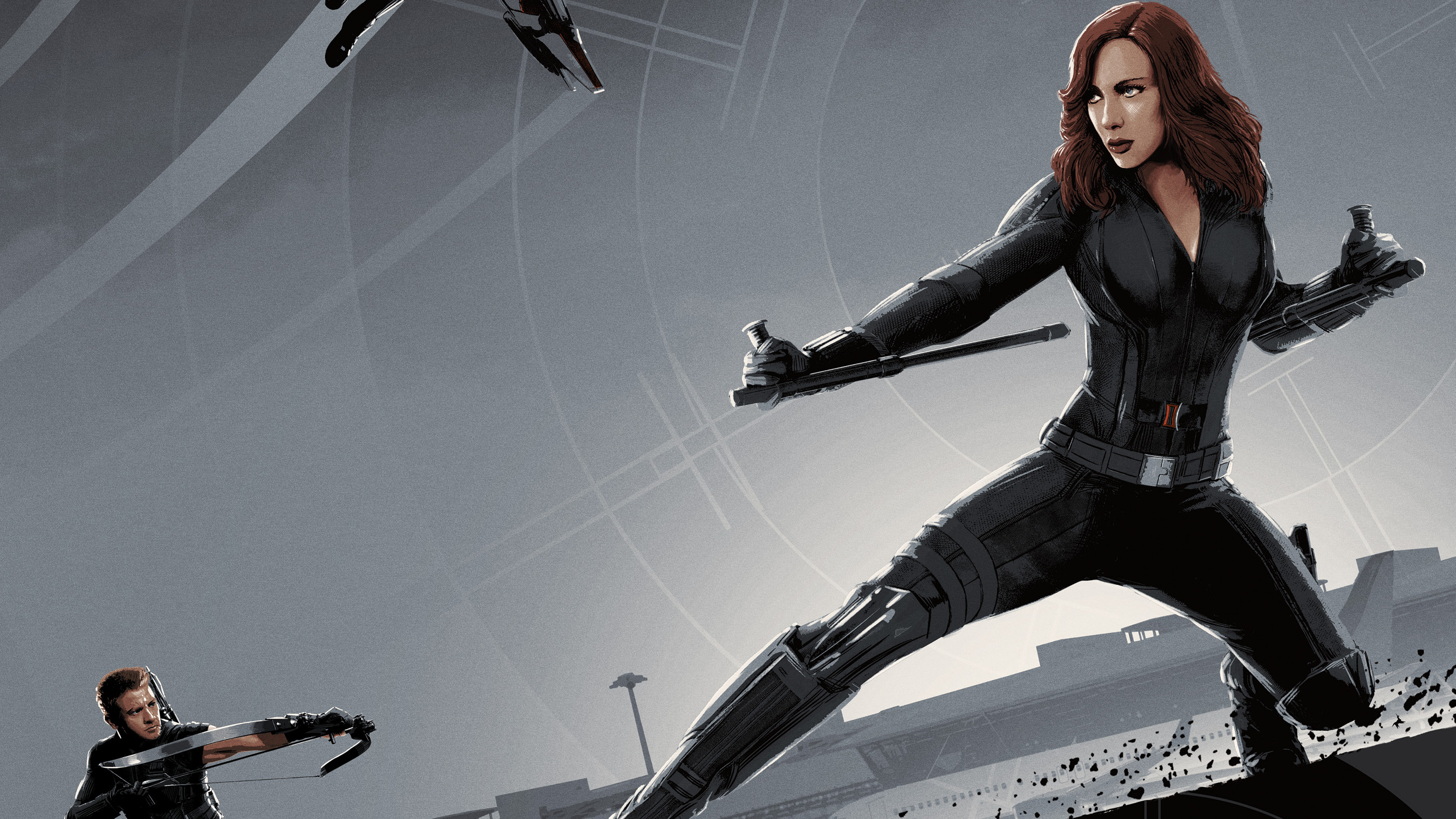 Black Widow Poster Art, HD Superheroes, 4k Wallpaper, Image, Background, Photo and Picture