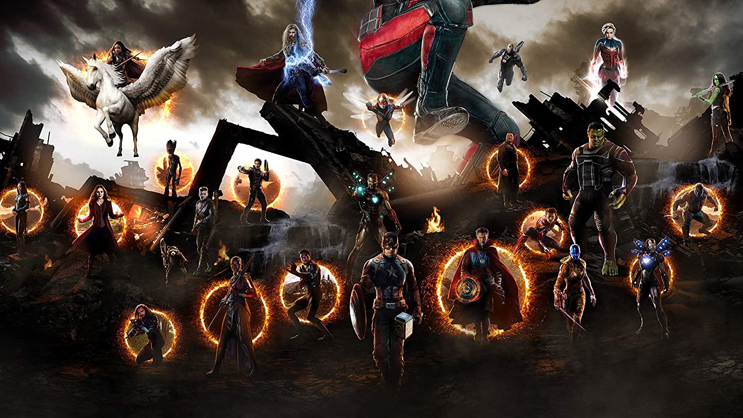 Avengers Endgame Poster, Final Battle Wallpaper, Marvel Movie Print, Captain America Poster, Doctor Strange Caracter Wall Art Decor, Handmade Products