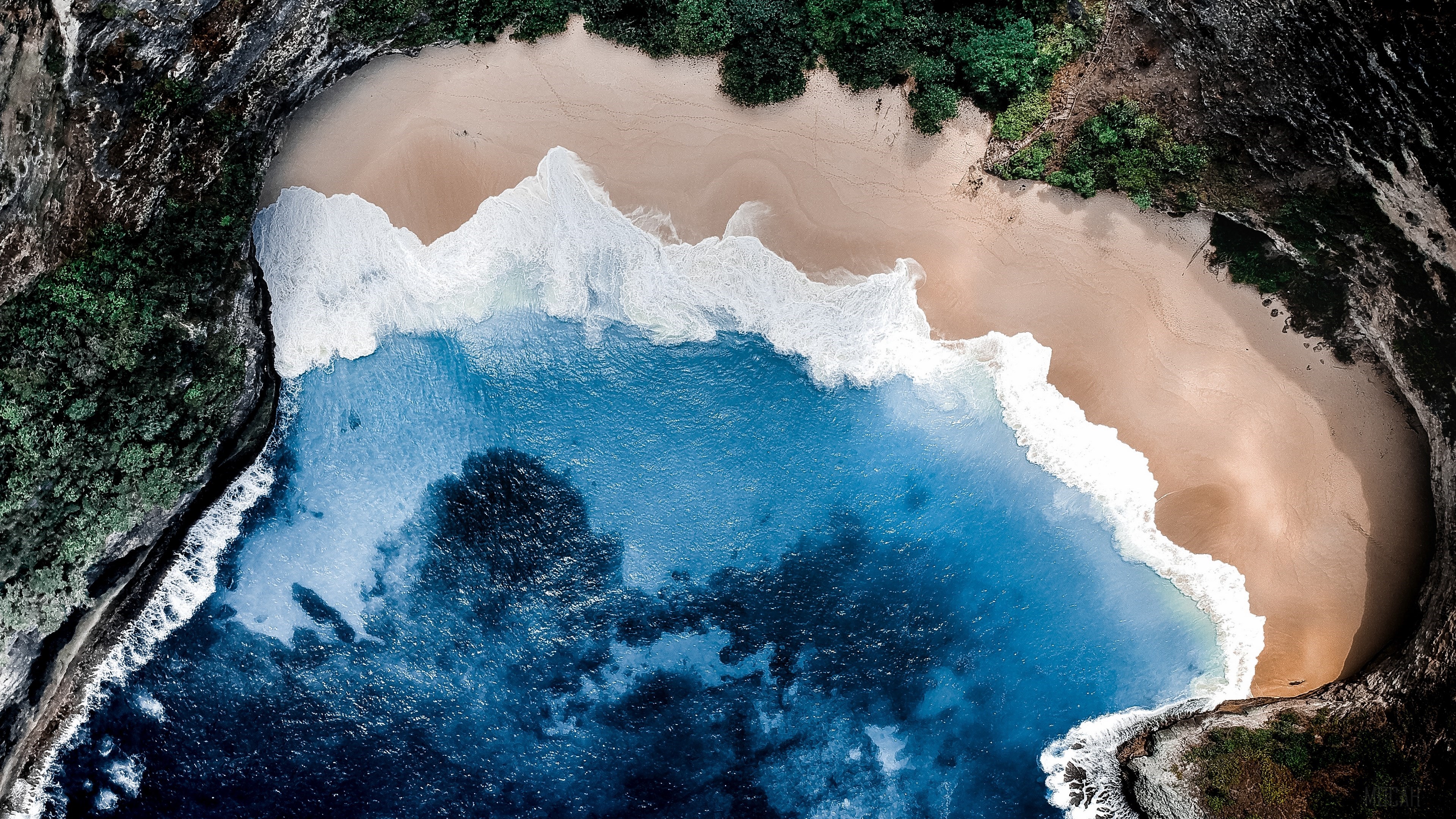 Aerial, Beach, Coast, Nature 4k wallpaper. Mocah HD Wallpaper