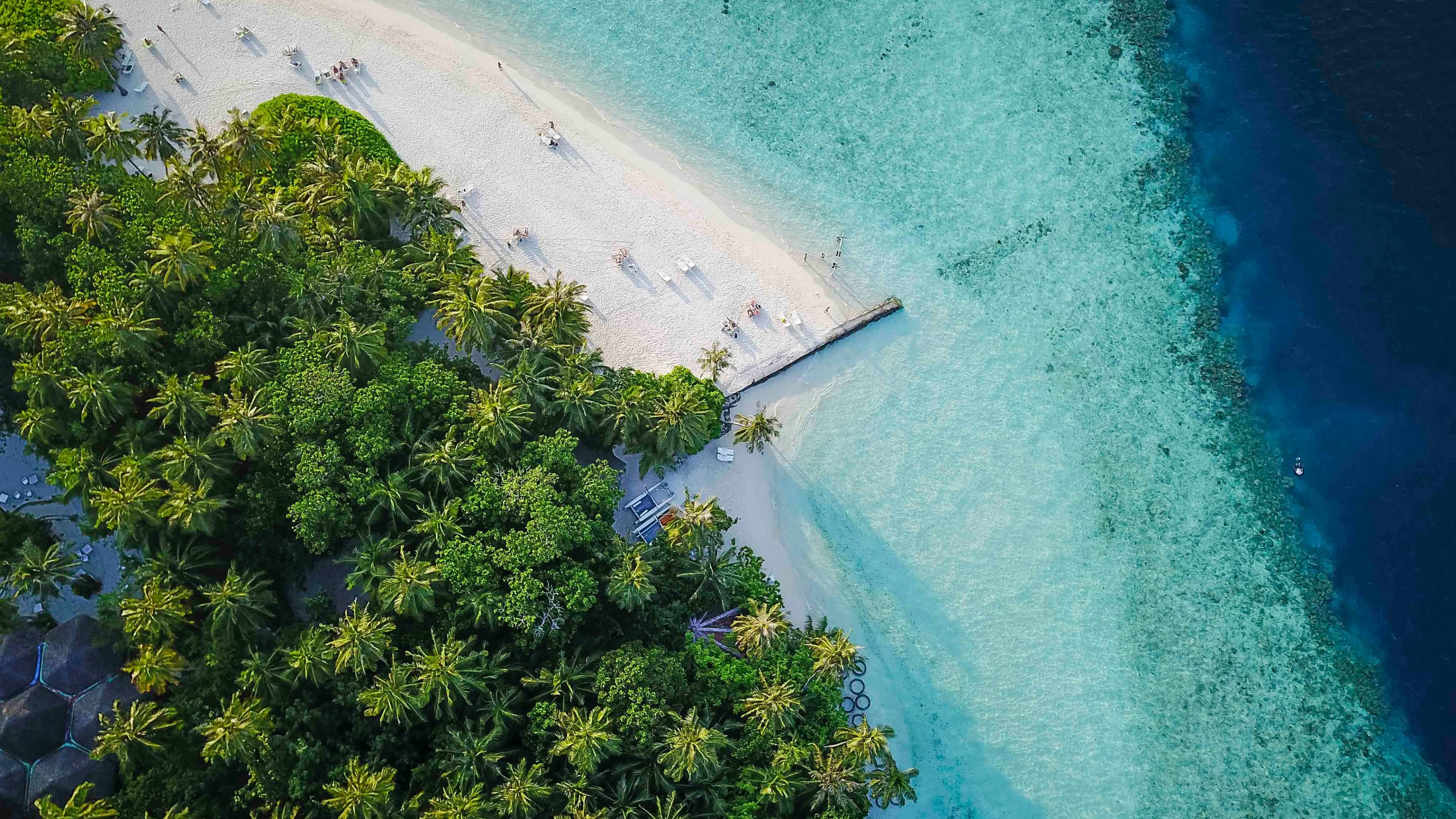 Download 3840x2160 wallpaper maldives, island, tropical, aerial view, beach, 4k, uhd 16: widescreen, 3840x2160 HD image, background, 16210
