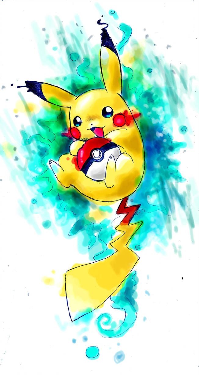 another Pikachu by Naaraskettu. Cute pokemon wallpaper, Pikachu drawing, Pikachu wallpaper