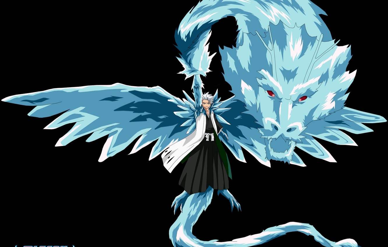 Wallpaper wallpaper, sword, game, bleach, anime, katana, bankai, dragon, captain, manga, hitsugaya toushirou, shinigami, shihakushou, soul society, toushirou hitsugaya, toushirou image for desktop, section сэйнэн
