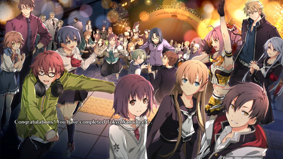 Begaria. Finally. Finished Tokyo Xanadu Ex+ complete with the True Ending and the Ex+ ending. Took nearly 60 hours to do it. Solid game, but it runs its course